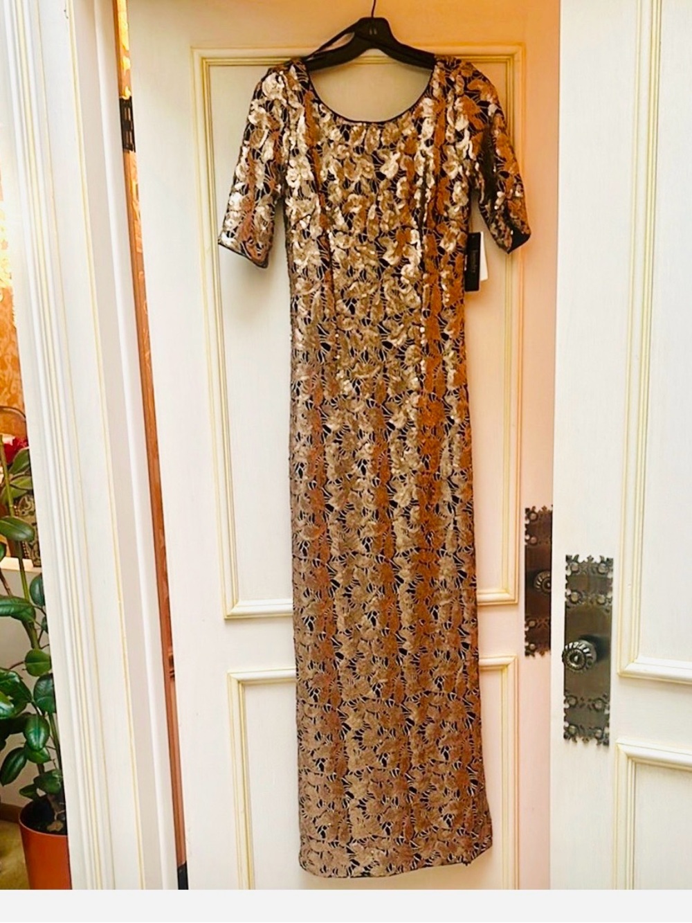 Elegant Gold Evening Gown by Laundry